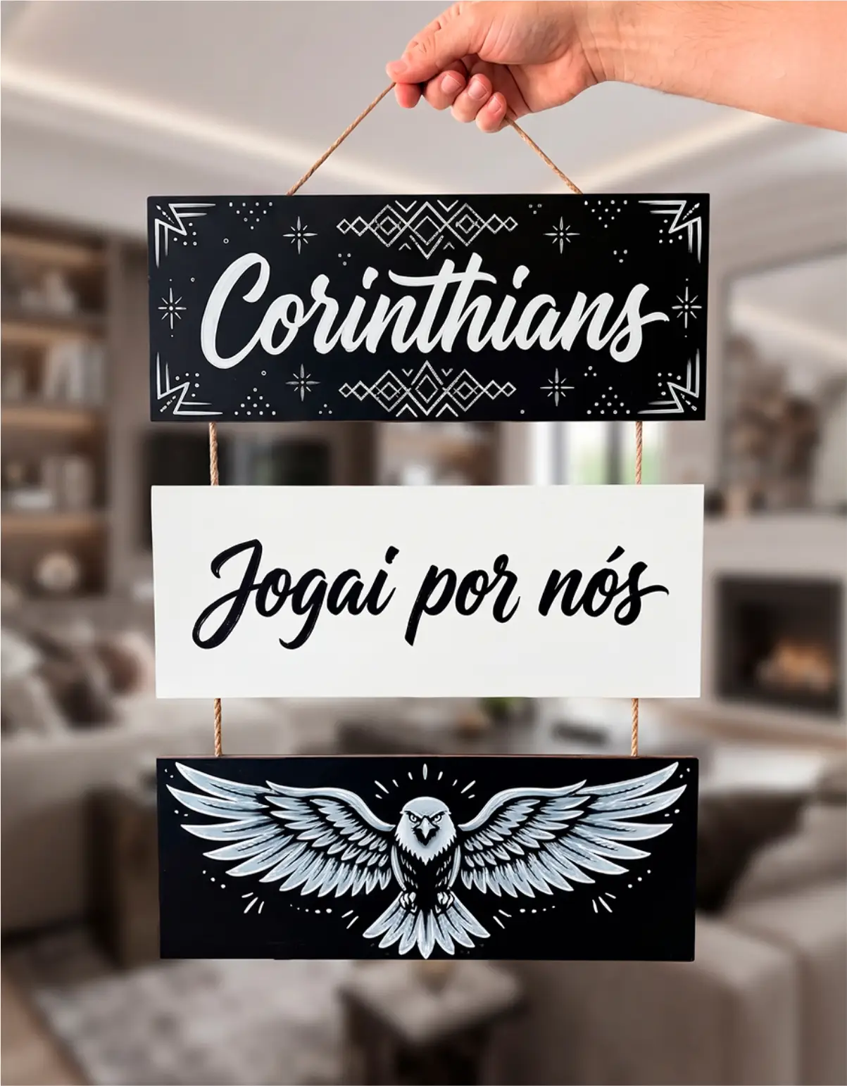 Placa 3 Partes - Jogai por Nós - Imagem 1