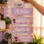 Placa 4 Partes - A vida Melhora