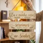 Placa 3 Partes - Eu e minha casa
