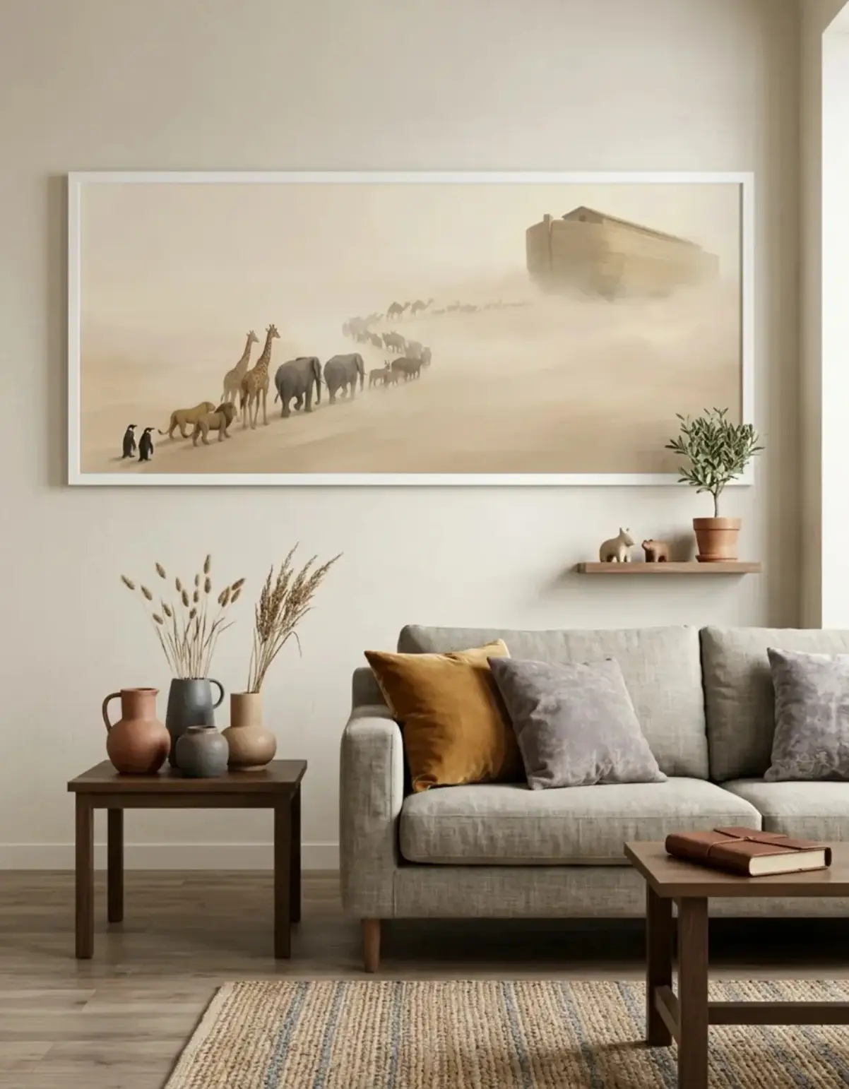 up68 Quadro Decorativo - Arca De Noé - Imagem 1