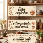 Placa 3 Partes - Essa cozinha é temperada com amor