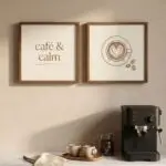 Kit 2 Quadro 20×20 - Café & Calm