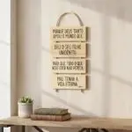 Placa 4 Partes - Aqui - Mas tenha a vida Eterna